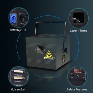 AICPOSE - Iluminación de Escenario Económica, Luz Láser de 3w o 5w, Canales DMX, Luz Láser a Todo Color para DJ, Discoteca, Fiesta - Product Image 4