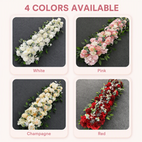 Guirlande de fleurs artificielles style forêt de 1m pour décoration de chemin de cérémonie, allée et arche de mariage