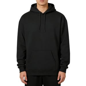 Sudadera con Capucha Holgada para Hombre de Marca de Moda, Proveedor Popular, Tejido Grueso de 420 Gsm, Talla Grande, 100% Algodón, Color Sólido, para Exteriores - Product Image 1