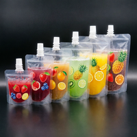 Sachet Doypack en plastique réutilisable personnalisé en usine, pochette à bec verseur verticale pour sauces, boissons, jus de fruits, etc. Emballage liquide
