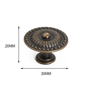 Elegant Gold-Black <b>Copper</b> <b>Door</b> Handles for Modern Cabinets Wardrobes Drawers Kitchen-Single-Hole Installation for Bedrooms - Product Image 2