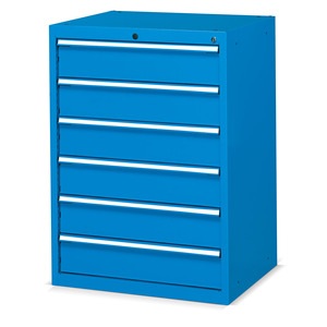Fami Flexa Series Drawer Cabinet 6 Drawers 717x600x1000 Mm Green Ral6011 <b>Tool</b> Storage - Product Image 1
