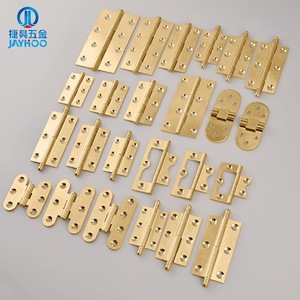 Charnières en laiton JAYHOO 1,5 2 2,5 3 pouces pour portes et meubles, design traditionnel, 4 trous, épaisseur 1 mm - Product Image 2