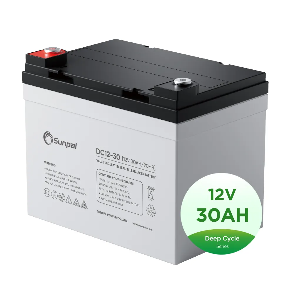 Sunpal UPS Battery 12V 20Ah 30Ah 40Ah 55Ah 65Ah 75Ah 80Ah Small Size Gel Lead Acid Battery 12V