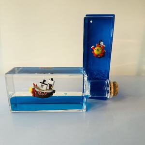Titanic navires en cristal en bouteille à la dérive aller joyeux bateau pirate liquide jouet décoration de bureau <span class=keywords><strong>mille</strong></span> bateau fluide ensoleillé - Product Image 6