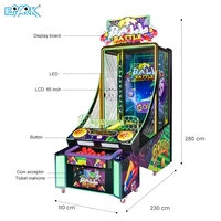 Machine de jeu d'arcade à monnayeur pour parc d'attractions, jeu de combat de balles et de tir sur cible, équipement commercial de jeu à tickets de rédemption pour FEC