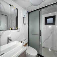 Casa Prefabricada Modular de Acero de 2 Pisos, Contenedor Portátil Personalizado de 20 pies/40 pies, Vivienda Familiar, Apartamentos Pequeños, Supermercado, Hotel