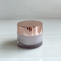 Emballages cosmétiques en acrylique cylindriques de 15 ml/30 ml/50 ml/120 ml/30 g/50 g, pots à crème en plastique et flacons sans air pour sérum de soin de la peau