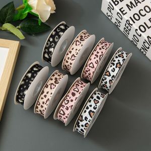 Ruban en satin double face imprimé léopard et guépard pailleté de 1,5 cm, écologique, pour la confection de nœuds faits main, accessoires pour cheveux, vêtements et cadeaux - Product Image 3