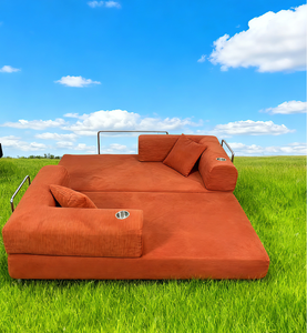 أريكة قابلة للطي متعددة الوظائف قابلة للتحويل إلى سرير مع تخزين مدمج، أثاث عصري للراحة بالجملة - Product Image 5