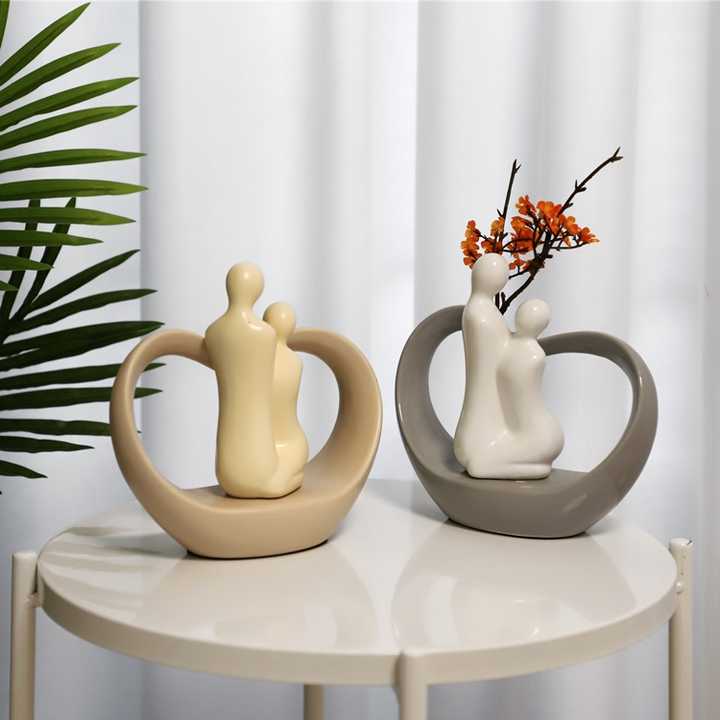 Modern Creative Design Ceramic Ornaments Porcelain Home Wedding Decoration Accessory for Gift