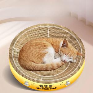 Pet fornecimentos fábrica vendas diretas gato interior dormindo moagem garras e desenho bordas personalizável gato Scratch Board - Product Image 2