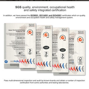 ชั้นวางเสื้อผ้าโลหะแบบแขวนสำหรับร้านค้าปลีกที่ทันสมัย ปรับแต่งได้ ขายส่งเฟอร์นิเจอร์ร้านเสื้อผ้าเหล็กสำหรับร้านค้าและโชว์รูม - Product Image 5