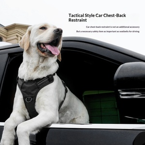 Arnés Táctico Ligero para Perro de Material Oxford Sólido, 2 en 1, Cinturón de Seguridad para Coche, Chaleco para Paseo, Reflectante, con Cierre de Hebilla Antisalto - Product Image 5