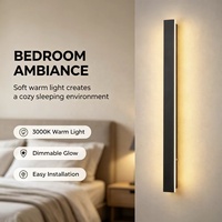 Lampe murale minimaliste en fer, éclairage solaire extérieur en bande, étanche IP65, pour cours, villas, portails extérieurs et projets hôteliers