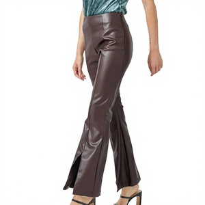 ELYSIAN INDUSTRIES <b>Men</b> <b>Leather</b> <b>Pants</b> Casual Straight Fit Mid Waist Midweight Eco-friendly High-quality Daily Wear Classic Winter - Product Image 4