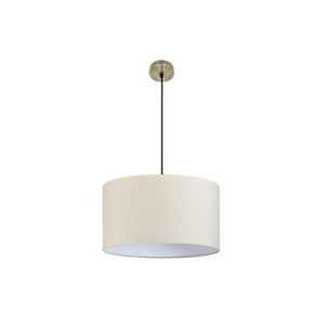 Colgante 3xE27 en cuero beige, dimensiones 50x50 cm, sin difusor; ideal para iluminar y decorar espacios modernos. - Product Image 1