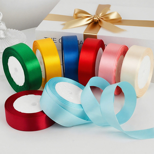 Nhà Máy Bán Buôn Mặt Duy Nhất Satin <span class=keywords><strong>Ribbon</strong></span> 25Mm Rộng 25Yards Dài Cho Hoa Hồng Tự Làm Và Quà Tặng Gói Màu Sắc Phổ Biến Trong Kho - Product Image 3