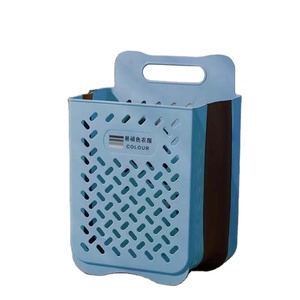 Plastic Laundry Basket Foldable Pop Up Dirty Clothes Storage Organizer Portable Durable Folding Laundry Hamper