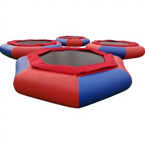 Trampolines acuáticos inflables redondos de calidad comercial para uso comercial y brincolines acuáticos inflables. - Product Image 1