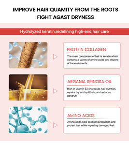 YOGI CARE Protein Collagen <b>Hair</b> Treatment 300ml <b>Hair</b> Repairing Cream for Salon - Product Image 4