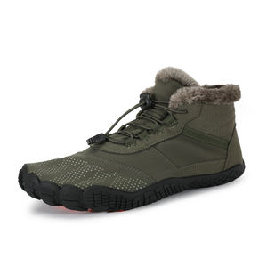 <span class=keywords><strong>Botas</strong></span> descalzas de invierno OEM/ODM, zapatos de senderismo de piel con punta ancha para hombres y mujeres con cordón elástico, zapatos impermeables para caminar - Product Image 5
