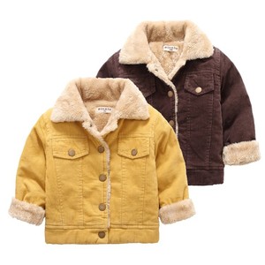 Abbigliamento Invernale per Bambini all'Ingrosso, Cappotto in Velluto a Coste Imbottito per Ragazzi e Ragazze, Giacca Calda in Pile per Bambini - Product Image 1