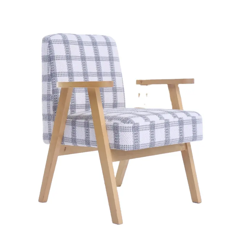 Sofá de braço funky designer de madeira relax moderno luxo único tendência cadeiras de sala de estar 2024