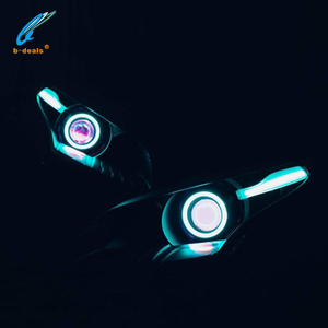 Feux de positionnement dynamiques Angel Eyes <span class=keywords><strong>RGB</strong></span> compatibles en coton pour voiture, accessoires de feux séquentiels - Product Image 2