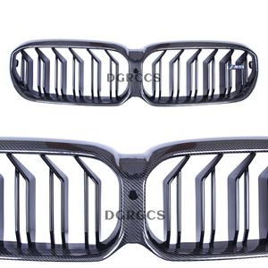 Para BMW Serie 5 G30 M5 F90 2016-2024, Kit de Parachoques Delantero de Fibra de Carbono con Rejilla de Admisión de Doble Línea Integrada - Product Image 5