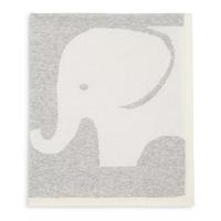 Couverture pour bébé unisexe en cachemire graphique éléphant coeur rayure amour motif tonal contraste bordure nouveau-né