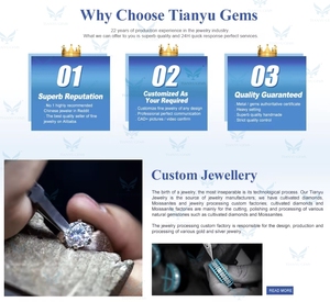 Tianyu đá quý 10k 14k 18K vàng ngọc lục bảo cắt Hồng sapphire và kim cương phòng thí nghiệm 9K 10k 14k 18K Vàng Vàng Nhẫn - Product Image 5
