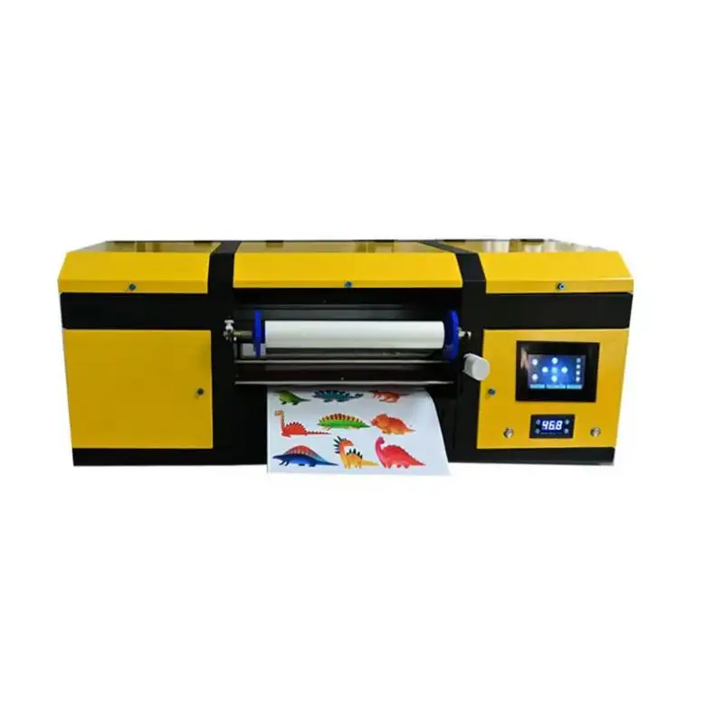Kleine Aufkleber PET Film Transfer Druckmaschine Golden Foil Film Laminieren 2 In 1 Gold A4 A3 UV Dtf Aufkleber Drucker