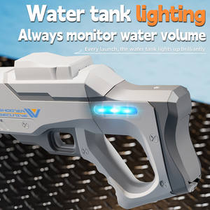 自动水枪带灯强力喷射自动吸水远程射击喷水器夏季儿童玩具 - Product Image 3