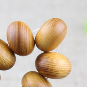 Cypress Wood <b>Bracelet</b> 18mm Abacus <b>Beads</b> Round Shape Single Strand Jewelry for <b>Men</b> And Women - Product Image 4