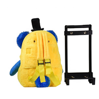 Sac à dos à roulettes en peluche pour enfants avec roulettes pivotantes Valise à roulettes amovible pour tout-petit