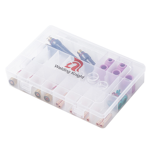 46pcs Tig Hàn ngọn đuốc Kit vật liệu đồng ống kính khí lùn mập #<span class=keywords><strong>12</strong></span> cốc thủy tinh Phụ kiện cho Tig <span class=keywords><strong>WP</strong></span>-17/18/26 - Product Image 5