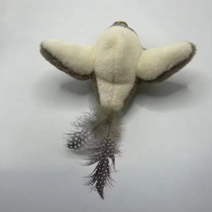 A0422 Juguete de Pájaro Pequeño con Movimiento para Gatos, Eléctrico Inteligente Recargable, de Peluche con Plumas que Chirri y Voz, de Terciopelo Vívido, Interactivo y Divertido para Gatos - Product Image 4