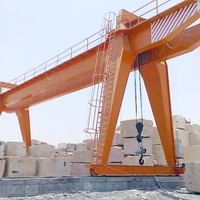 YAOU Mobile Double/simple poutre énorme marbre portique grue 25t pour blocs de granit pierres et équipement de levage de granit
