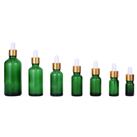 Bouteilles compte-gouttes rondes en verre Boston transparentes bleues, ambrées, vertes de 15 ml, 30 ml, 60 ml, 100 ml, 120 ml (1 oz, 2 oz, 4 oz, 8 oz, 16 oz) pour huiles essentielles