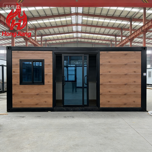 Casa Modulare Prefabbricata Mobile in Legno, Portatile, 20ft 40ft, Spedita Intera come Unità, Container Prefabbricato per Cantiere Edile - Product Image 2
