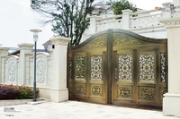 Barrière de luxe en cuivre, livraison gratuite, couleur de porte principal