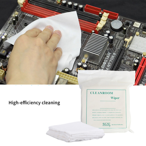 ผ้าเช็ดทำความสะอาดห้องคลีนรูม รุ่น Class 1000 ขนาด 4x4 นิ้ว, 6x6 นิ้ว, 9x9 นิ้ว, 12x12 นิ้ว สำหรับอุปกรณ์ไฟฟ้าในห้องคลีนรูม ผลิตจากโพลีเอสเตอร์ 120 แกรม - Product Image 5
