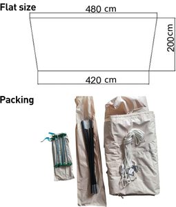 DANCHEL impermeabile telone da <span class=keywords><strong>campeggio</strong></span> riparo parasole per accessori per <span class=keywords><strong>tenda</strong></span> campana, <span class=keywords><strong>tenda</strong></span> <span class=keywords><strong>tenda</strong></span> <span class=keywords><strong>tenda</strong></span> <span class=keywords><strong>tenda</strong></span> <span class=keywords><strong>tenda</strong></span> portico amaca telo antipioggia, arco - Product Image 6