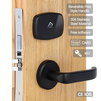 Alta calidad 304 acero inoxidable sin llave electrónico RFID CE FCC certificado SISTEMA DE Hotel cerradura de puerta cerradura de tarjeta cerradura de Hotel inteligente