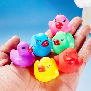 Customized Shape Logo Rubber Transparent Little Yellow Duckling Gift Coffee Shops Colorful Duck Baby <b>Bathing</b> Water Play Squeaks - Product Image 4