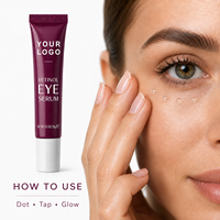 Sérum pour les yeux au rétinol végétalien en marque propre 15g Soin des yeux Léger Lisse la peau Hydratant Éclaircissant Rafraîchissant Sérum pour les yeux
