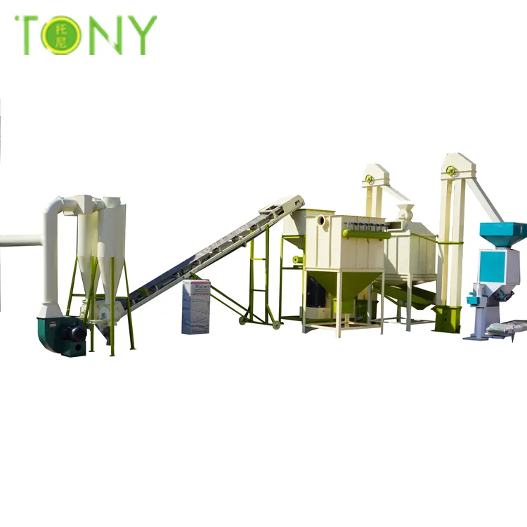 TONY 2.5-3 ton/h Biomass wood based pellet granulate mill machine production line wood chip pellet manufacturing plant