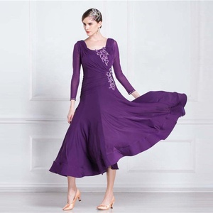 YMJ-005 Yimeijia Vestido de Baile de Salón para Mujer, Vestido de Práctica Sexy de Manga Larga en Spandex/Poliéster para <span class=keywords><strong>Chacha</strong></span> - Product Image 2