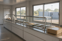 Maison conteneur modulaire préfabriquée à deux étages en panneaux d'acier, installation rapide, avec portes vitrées et garde-corps, garantie 5 ans, pour salle à manger, 40 pieds